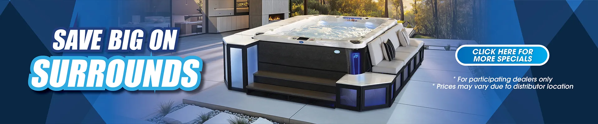 Calspas hot tub being used in a family setting - Camphill