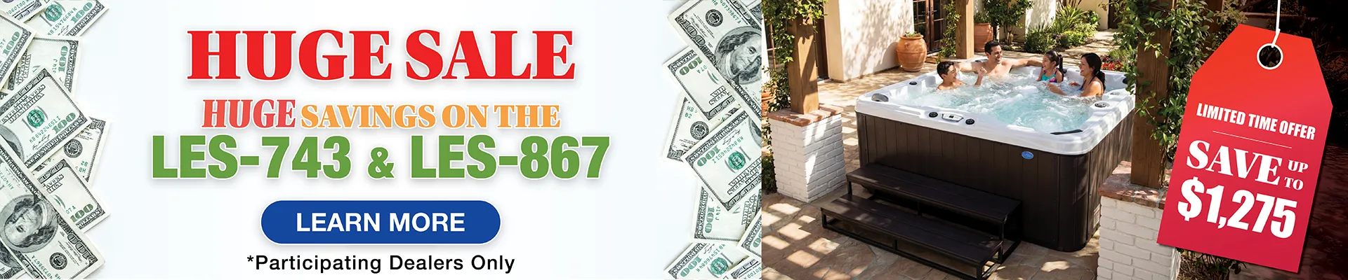 Calspas hot tub being used in a family setting - Camphill